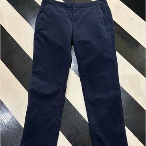 Vineyard Vines navy velvet trousers